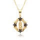 Wholesale of popular cross-border sales in Europe and America: Virgin Mary flower necklaces, women's copper pendants plated with 18K gold, and jewelry Wholesale of popular cross-border sales in Europe and America: Virgin Mary flower necklaces, women's copper pendants plated with 18K gold, and jewelry