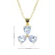 Wholesale of diamond-encrusted zircon petal pendants, necklaces, women's necklaces and InS-style women's collarbone chains in stock for cross-border trade from Europe and America Wholesale of diamond-encrusted zircon petal pendants, necklaces, women's necklaces and InS-style women's collarbone chains in stock for cross-border trade from Europe and America