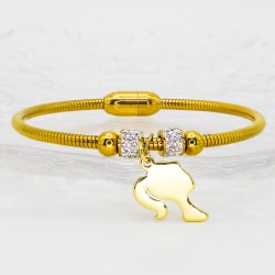 European and American design magnet attraction, full of diamonds, light luxury and high-end, stainless steel bracelets and bracelets for little boys and girls