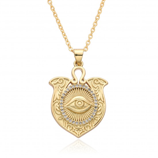 Micro-set pendant, Pharaoh's Eye, small shield, exotic style pendant, male and female Devil's Eye pendant Micro-set pendant, Pharaoh's Eye, small shield, exotic style pendant, male and female Devil's Eye pendant