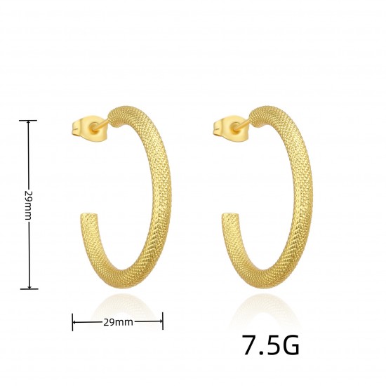 Exaggerated metallic style from Europe and America, simple geometric round ear rings, ins, fashionable and high-end, large earrings, stud earrings, new ear style Exaggerated metallic style from Europe and America, simple geometric round ear rings, ins, fashionable and high-end, large earrings, stud earrings, new ear style