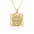 European and American fashion cross-border religious copper slightly set zircon pendant women's accessory, Catholic Virgin Mary necklace A078