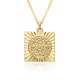 European and American fashion cross-border religious copper slightly set zircon pendant women's accessory, Catholic Virgin Mary necklace A078 European and American fashion cross-border religious copper slightly set zircon pendant women's accessory, Catholic Virgin Mary necklace A078