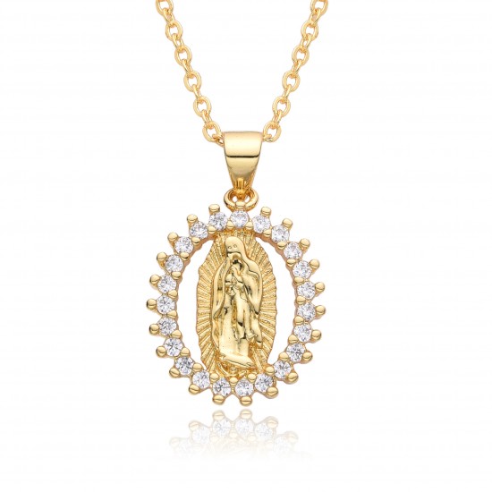 Youdaoplaceholder0 European and American cross-border creative personality accessories Virgin Mary Geometric Skeleton Pendant necklace necklaces Youdaoplaceholder0 European and American cross-border creative personality accessories Virgin Mary Geometric Skeleton Pendant necklace necklaces