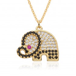 European and American hip-hop style, unique lion head pendant necklace, unisex, niche design tiger collarbone chain, cross-border