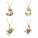 New European and American popular fashion ins style slightly set cute colorful diamonds full diamond crab pendant necklace accessory New European and American popular fashion ins style slightly set cute colorful diamonds full diamond crab pendant necklace accessory