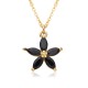 A new cross-border multi-color crystal zirconium plum blossom pendant with copper plating of 18K real gold, a high-end European and American style light luxury necklace A new cross-border multi-color crystal zirconium plum blossom pendant with copper plating of 18K real gold, a high-end European and American style light luxury necklace