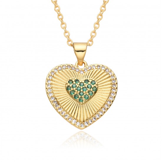 European and American style heart-shaped necklace for women, creative and unique, versatile, niche design, Instagram trendy heart-shaped pendant, collarbone chain European and American style heart-shaped necklace for women, creative and unique, versatile, niche design, Instagram trendy heart-shaped pendant, collarbone chain