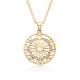 Youdaoplaceholder0 European and American fashion micro set color zircon necklace Simple round pendant necklace for women Youdaoplaceholder0 European and American fashion micro set color zircon necklace Simple round pendant necklace for women