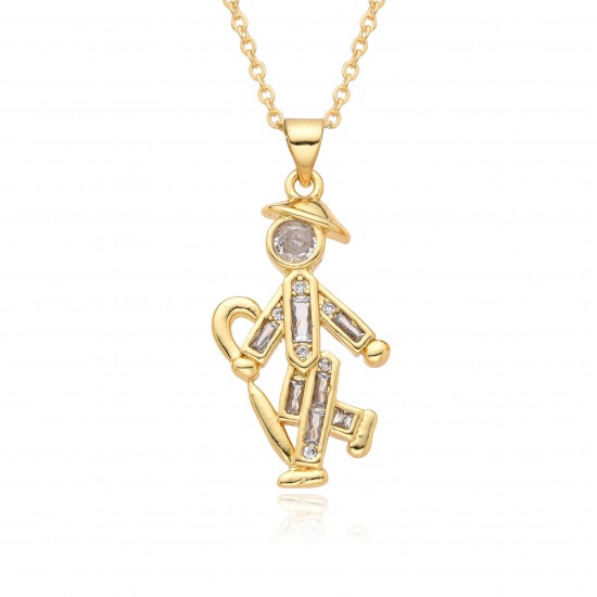 Niche design couple necklaces, zircon angel pendants for little boys and girls, collarbone chains, birthday gifts for your girlfriend Niche design couple necklaces, zircon angel pendants for little boys and girls, collarbone chains, birthday gifts for your girlfriend