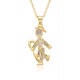 Niche design couple necklaces, zircon angel pendants for little boys and girls, collarbone chains, birthday gifts for your girlfriend Niche design couple necklaces, zircon angel pendants for little boys and girls, collarbone chains, birthday gifts for your girlfriend