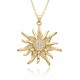 The new best-selling necklaces and pendants in foreign trade are exquisitely crafted with slightly set zircon small sunflowers and golden jewelry that retains color The new best-selling necklaces and pendants in foreign trade are exquisitely crafted with slightly set zircon small sunflowers and golden jewelry that retains color