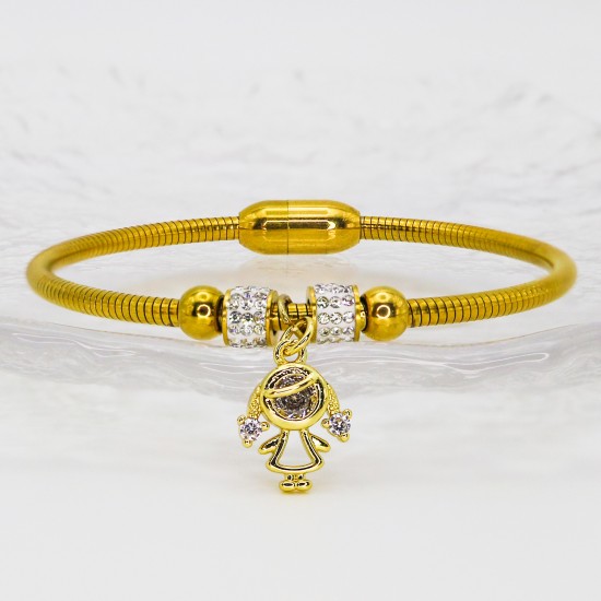European and American design magnet attraction, full of diamonds, light luxury and high-end, stainless steel bracelets and bracelets for little boys and girls European and American design magnet attraction, full of diamonds, light luxury and high-end, stainless steel bracelets and bracelets for little boys and girls