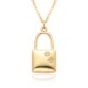 Slightly inlaid love heart lock key Heartbeat girl Peach heart oil drip copper zircon jewelry pendant necklace Slightly inlaid love heart lock key Heartbeat girl Peach heart oil drip copper zircon jewelry pendant necklace