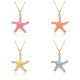 A new, personalized copper gold-plated ocean-style starfish slightly set pendant Bohemian-style women's necklace from Europe and America A new, personalized copper gold-plated ocean-style starfish slightly set pendant Bohemian-style women's necklace from Europe and America