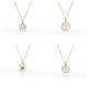 Fashionable white mother-of-pearl four-leaf clover flower cloud necklace for women in a cold style, ins natural shell pendant, collarbone chain necklace Fashionable white mother-of-pearl four-leaf clover flower cloud necklace for women in a cold style, ins natural shell pendant, collarbone chain necklace