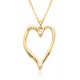 Niche design O-shaped chain irregular heart-shaped necklace for women, simple and versatile heart-shaped pendant, collarbone chain Niche design O-shaped chain irregular heart-shaped necklace for women, simple and versatile heart-shaped pendant, collarbone chain