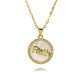 Cross-border new European and American oil drop enamel moon pendant for women, niche design, cold trend, cool couple necklace for women Cross-border new European and American oil drop enamel moon pendant for women, niche design, cold trend, cool couple necklace for women