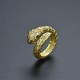 A cold and trendy Instagram ring for both men and women in Europe and America, featuring a single ring with snake scales flashing and a snake head CZ opening A cold and trendy Instagram ring for both men and women in Europe and America, featuring a single ring with snake scales flashing and a snake head CZ opening