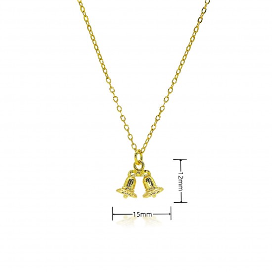 Cross-border bestseller AliExpress Amazon copper-plated 18K gold necklace pendant Aladdin Magic lamp bell Niche design Cross-border bestseller AliExpress Amazon copper-plated 18K gold necklace pendant Aladdin Magic lamp bell Niche design