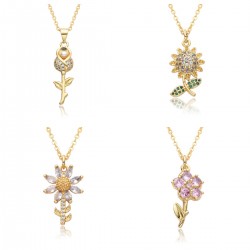 A retro, niche and high-end rose necklace for women, a light luxury collarbone chain and elegant accessories as a gift for your girlfriend