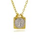 European and American cross-border religious personality statue box chain Zircon Catholic Virgin Mary pendant necklace copper plated with 18k real gold European and American cross-border religious personality statue box chain Zircon Catholic Virgin Mary pendant necklace copper plated with 18k real gold