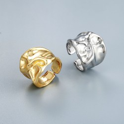 Wholesale of irregular ring opening designs for both men and women in cross-border fashion in Europe and America, with exaggerated ins style rings