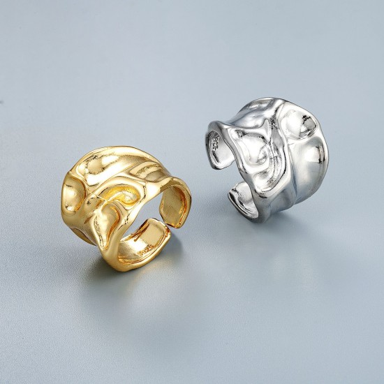 Wholesale of irregular ring opening designs for both men and women in cross-border fashion in Europe and America, with exaggerated ins style rings Wholesale of irregular ring opening designs for both men and women in cross-border fashion in Europe and America, with exaggerated ins style rings