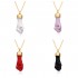 Colored natural stone fist pendant, natural crystal rough stone pendant, neckband, natural stone fist necklace