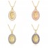 Cross-border best-selling oval Guadalupe, Jesus Saint Benedict necklace, women's collarbone chain, shell pendant jewelry in Europe and America