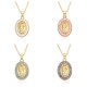 Cross-border best-selling oval Guadalupe, Jesus Saint Benedict necklace, women's collarbone chain, shell pendant jewelry in Europe and America Cross-border best-selling oval Guadalupe, Jesus Saint Benedict necklace, women's collarbone chain, shell pendant jewelry in Europe and America