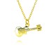 New European and American copper-plated 18k gold guitar necklace, music fashion pendant, simple and individual, suitable for both men and women, sweater chain New European and American copper-plated 18k gold guitar necklace, music fashion pendant, simple and individual, suitable for both men and women, sweater chain