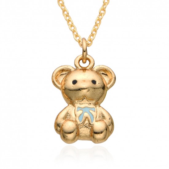 Douyin Internet celebrity live-streaming bestseller necklace, "Drip Oil Bear", light luxury, high-end, simple European and American style collarbone chain factory wholesale Douyin Internet celebrity live-streaming bestseller necklace, "Drip Oil Bear", light luxury, high-end, simple European and American style collarbone chain factory wholesale