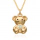 Douyin Internet celebrity live-streaming bestseller necklace, "Drip Oil Bear", light luxury, high-end, simple European and American style collarbone chain factory wholesale Douyin Internet celebrity live-streaming bestseller necklace, "Drip Oil Bear", light luxury, high-end, simple European and American style collarbone chain factory wholesale