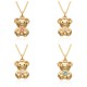 Douyin Internet celebrity live-streaming bestseller necklace, "Drip Oil Bear", light luxury, high-end, simple European and American style collarbone chain factory wholesale Douyin Internet celebrity live-streaming bestseller necklace, "Drip Oil Bear", light luxury, high-end, simple European and American style collarbone chain factory wholesale