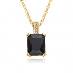 Square zircon necklace, a simple European and American Instagram collarbone chain, a light luxury niche Internet celebrity, versatile collarbone chain