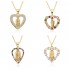 European and American cross-border religious personality deity collarbone chain Zircon eco-friendly copper material pendant necklace copper plating 18kD108