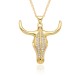 New European and American products in the ins style are selling well on Amazon, featuring fashionable and unique 18k pendant necklaces with bull heads and bulls for women New European and American products in the ins style are selling well on Amazon, featuring fashionable and unique 18k pendant necklaces with bull heads and bulls for women