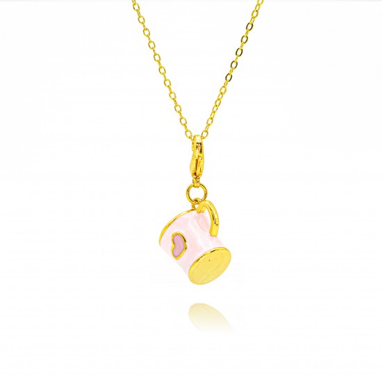 A fashionable necklace in the shape of an oil drip cup from Europe and America, a trendy collarbone chain with a light luxury and high-end feel A fashionable necklace in the shape of an oil drip cup from Europe and America, a trendy collarbone chain with a light luxury and high-end feel