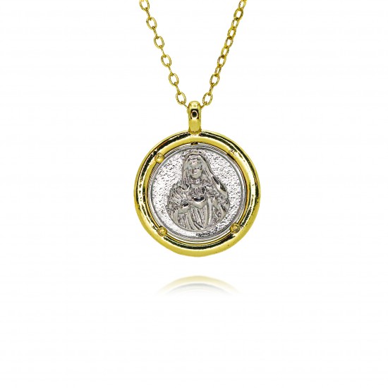 Cross-border best-selling tumu Xiin Guadalupe Maria pendant, European and American Sacred Heart Priest pendant necklace jewelry Cross-border best-selling tumu Xiin Guadalupe Maria pendant, European and American Sacred Heart Priest pendant necklace jewelry
