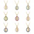 European and American cross-border religious personality statue collarbone chain Zircon eco-friendly copper material pendant necklace copper plating 18kB181