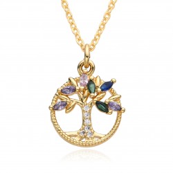 Retro Life Tree pendant necklace, a new cross-border accessory for European and American women's individuality and peace Tree necklaces