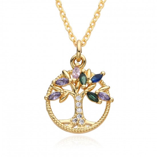 Retro Life Tree pendant necklace, a new cross-border accessory for European and American women's individuality and peace Tree necklaces Retro Life Tree pendant necklace, a new cross-border accessory for European and American women's individuality and peace Tree necklaces