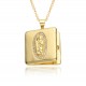 European and American cross-border small photo box album, eye moon slightly set, Virgin Mary pendant, opening and closing necklace, copper plated with real gold European and American cross-border small photo box album, eye moon slightly set, Virgin Mary pendant, opening and closing necklace, copper plated with real gold