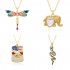 New European and American popular fashion accessories, dragonfly pendant necklace, personalized necklace, accessory jewelry necklace