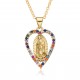 European and American cross-border religious personality deity collarbone chain Zircon eco-friendly copper material pendant necklace copper plating 18kD108 European and American cross-border religious personality deity collarbone chain Zircon eco-friendly copper material pendant necklace copper plating 18kD108