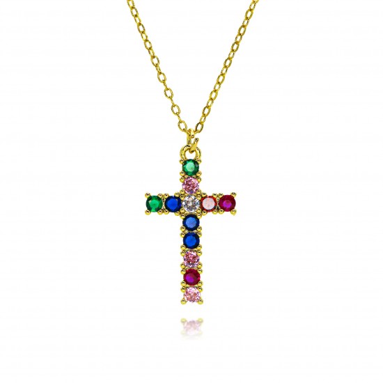 Cross-style necklace, a light luxury and niche design for girls, exudes a sense of sophistication. 2024 new collarbone chain and strong chain necklace Cross-style necklace, a light luxury and niche design for girls, exudes a sense of sophistication. 2024 new collarbone chain and strong chain necklace