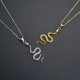 Cross-border popular accessories, light luxury hip-hop style, snake-shaped pendant necklace, zircon women's collarbone chain necklace in stock wholesale Cross-border popular accessories, light luxury hip-hop style, snake-shaped pendant necklace, zircon women's collarbone chain necklace in stock wholesale