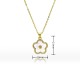 Fashionable white mother-of-pearl four-leaf clover flower cloud necklace for women in a cold style, ins natural shell pendant, collarbone chain necklace Fashionable white mother-of-pearl four-leaf clover flower cloud necklace for women in a cold style, ins natural shell pendant, collarbone chain necklace