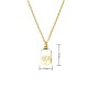 Cute oil-dripping Planet five-pointed star pendant necklace, diamond-set 18K gold-plated, simple cross-border new zirconia Cute oil-dripping Planet five-pointed star pendant necklace, diamond-set 18K gold-plated, simple cross-border new zirconia